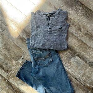 BKE Relaxed Fit Jeans in Classic Blue